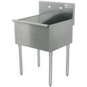 400 Series Stainless Steel Square Corner Scullery Budget Sink with 1 Compartment.21x18 18 inch O.A..