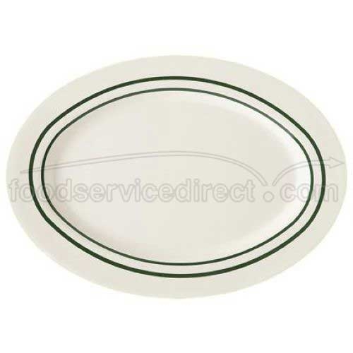 GET Enterprises inc Emerald Centennial Series Melamine Oval Platter, 16.25 x 12 inch -- 12 per case.