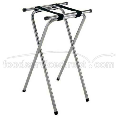 Get Enterprises Inc Deluxe Chrome High Tray Stand, 32 Inch -- 6 Per Case