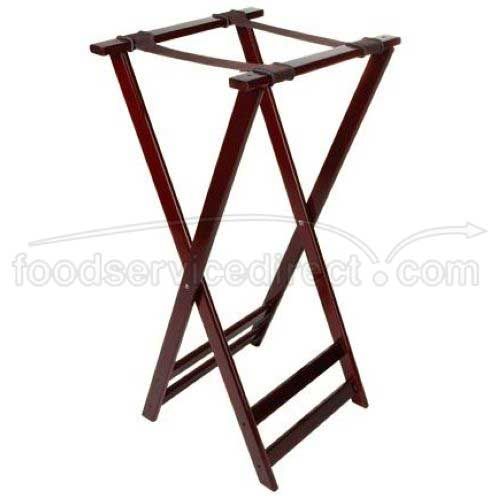 Get Enterprises Inc Hardwood Mahogany High Tray Stand, 38 Inch