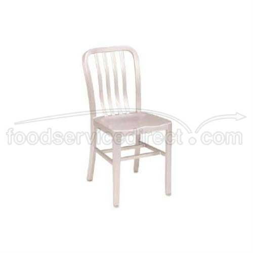Emu Anna Outdoor Sider Chair, Aluminium Slat Back, Aluminium Frame, 33 X 15 X 20 Inch -- 2 Per Case