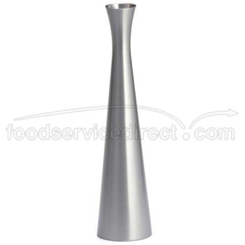 Tablecraft Stainless Steel Brushed Flower Vase, 8 inch