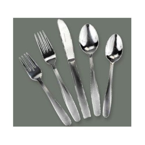 Winco Manhattan 18/0 Stainless Steel Heavy Weight Teaspoon, 6.13 x 1.34 inch -- 12 per case.