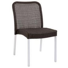 Emu Rita Matte Aluminum Espresso Wicker Outdoor Stacking Side Chair, 33 X 18.5 X 23 Inch -- 4 Per Case