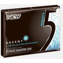 5 Gum Ascent Single Serve Gum -- 120 per case.