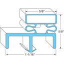 Norlake NOR37453 Left Hinged Door Gasket, 27 3/4 inch x 78 1/2 inch