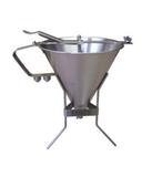 Louis Tellier Stainless Steel Automatic Piston Funnel, 14.9 x 9.4 x 6.5 inch