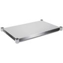 John Boos 16 Gauge Stainless Steel 300 Series Lower Shelves for Dishtable, 132 inch Length.