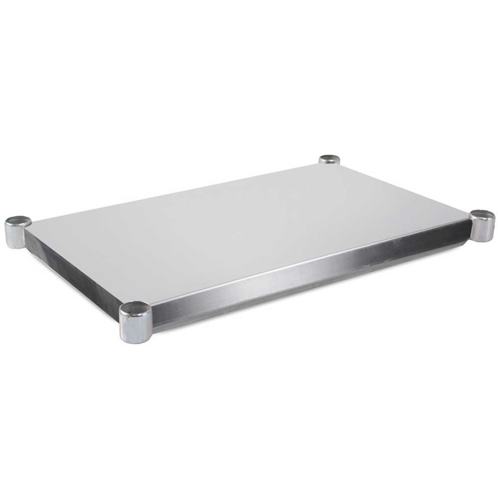 John Boos 16 Gauge Stainless Steel 300 Series Lower Shelves for Dishtable, 132 inch Length.