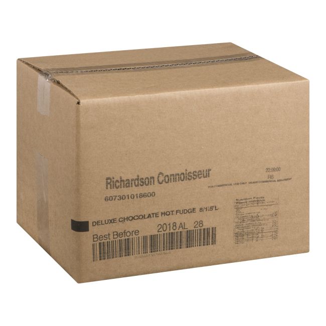Richardson Garniture De Fudge Chaud Au Chocolat De Luxe, 1,5 L -- 8 Par Boîte