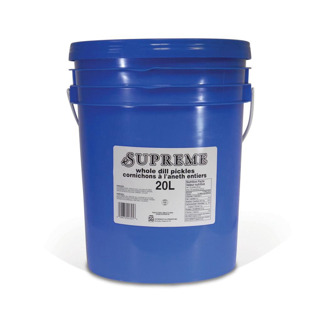 Supreme Whole Dill Pickles, 20 L