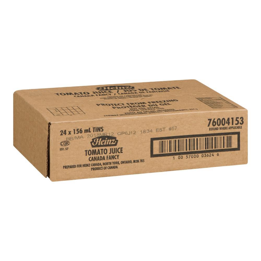Heinz Jus De Tomate, 156 Ml -- 24 Par Boîte