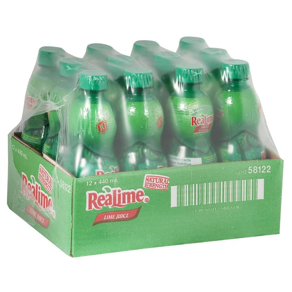 Realime Jus De Citron Vert, 440 Ml -- 12 Par Caisse