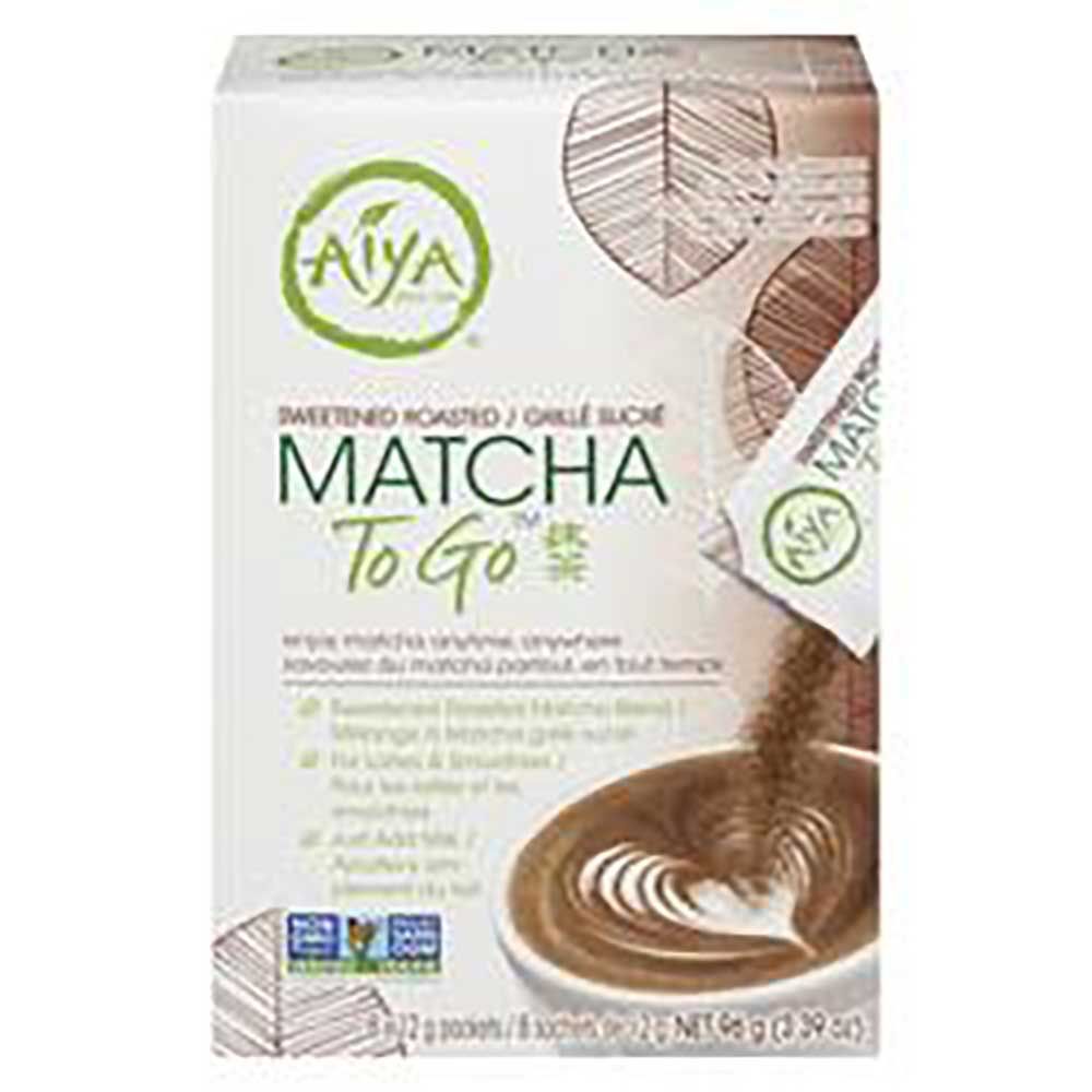 Aiya Roasted Sweetened Roasted Matcha To Go, 96 G -- 6 Per Case