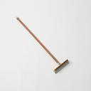 American Metalcraft Complete Pizza Oven Brush with Brass Bristles and Steel Scraper, 10 x 1 3/4 inch