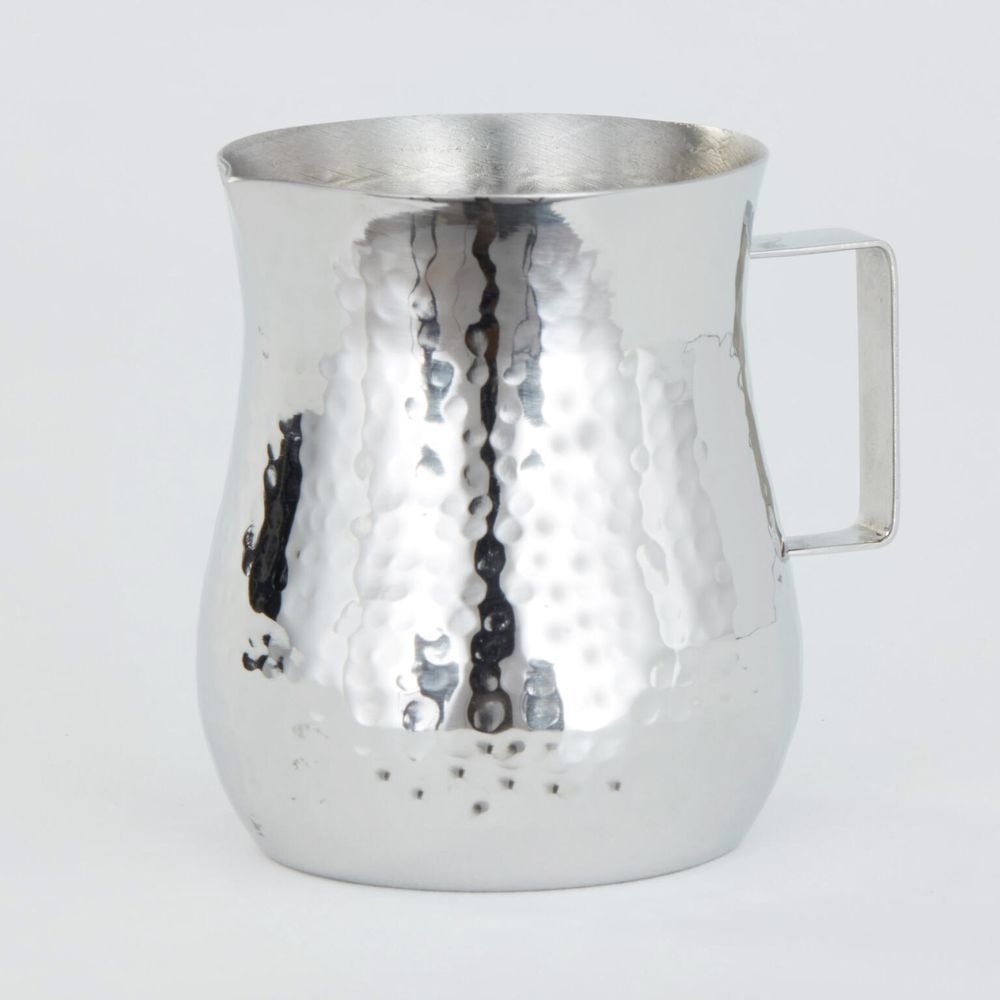 American Metalcraft Silver Hammered Stainless Steel 4 Ounce Bell Creamer, 3 X 2-1/4 X 2-3/4 Inch