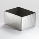 American Metalcraft Stainless Steel Hammered Sugar Packet Holder, 3 1/4 x 1 3/4 x 2 3/4 inch