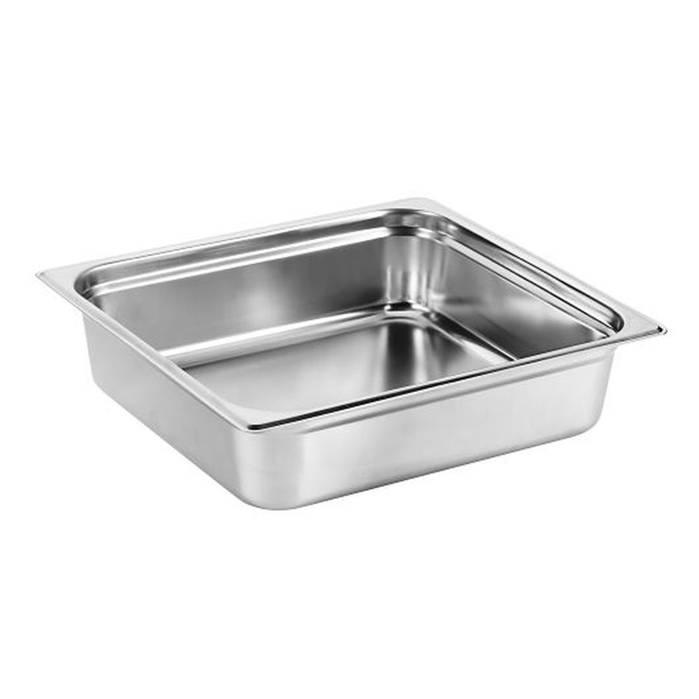 Wnk 18/10 Stainless Steel Square Insert Fits S553 Diva Induction Chafer, 12 3/4 X 13 7/8 X 3 1/2 Inch