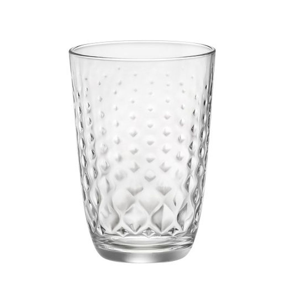 Bormioli Rocco Glit 13.25 Ounce Long Drink Glass, 6 Count