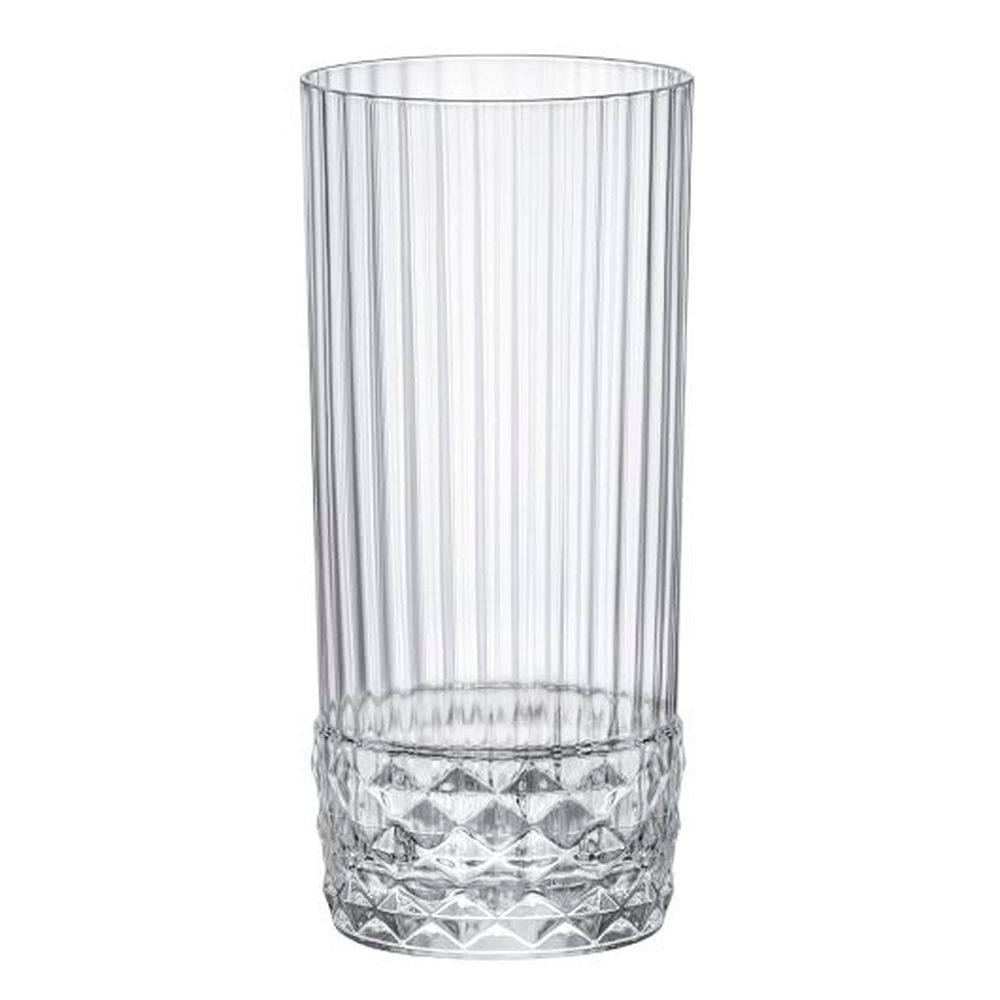 Bormioli Rocco America '20s 16.5 Ounce Cooler Glass, 12 Count