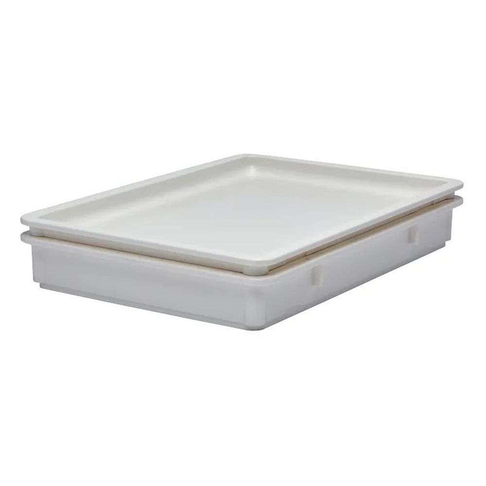 Cambro White Polypropylene Pizza Dough Box, 26 X 18 X 3 Inch -- 6 Per Case