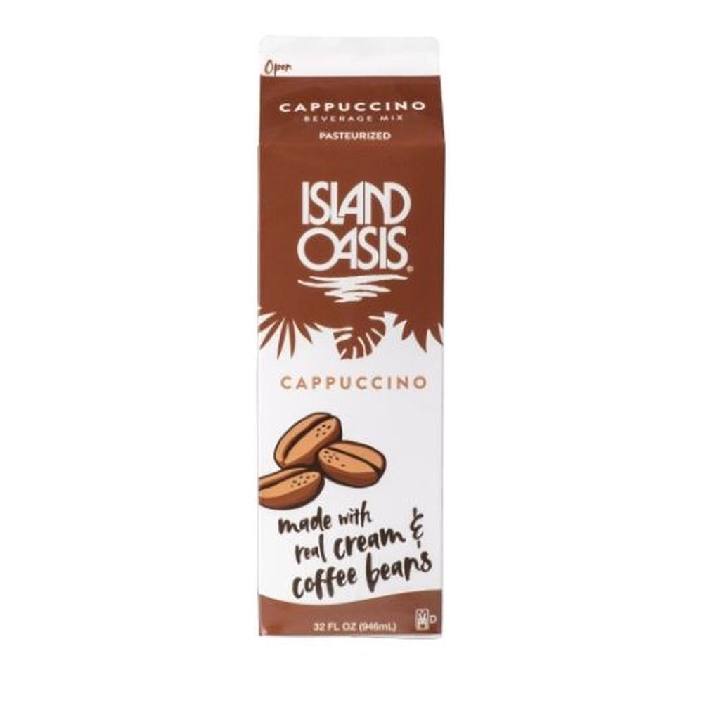 Island Oasis Cappuccino Beverage Mix, 32 Fluid Ounce -- 12 Per Case
