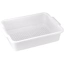 Winco Polypropylene White Perforated Bus Box, 21 1/4″ x 15 3/8″ x 4 7/8 inch -- 6 per case.