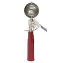 18/8 Stainless Steel Standard Size Disher with Red Handle