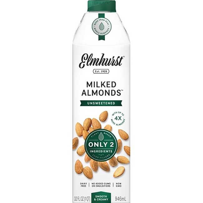 Elmhurst 1925 Amandes Au Lait Non Sucrées, 946 Ml -- 6 Par Boîte