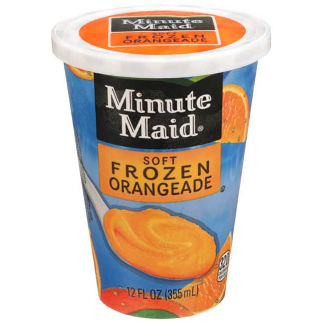 Minute Maid Soft Frozen Orangeade Cup, 12 Oz -- 12 Per Case