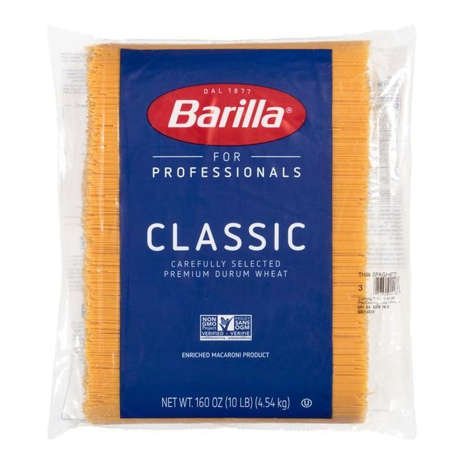 Barilla Pâtes Spaghettini Numéro 3, 4,54 Kg -- 2 Par Caisse