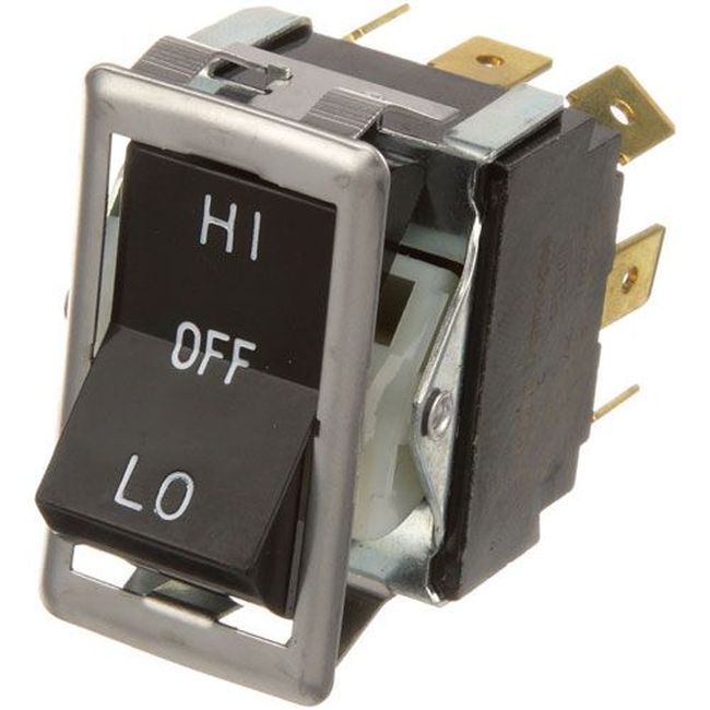 Blodgett Blo7636 Black Rocker Switch Fits 7/8 X 1-1/2 In Hole