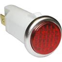 Red 250V Signal Light Fits 1/2 inch Hole for Wells Part Number 51157