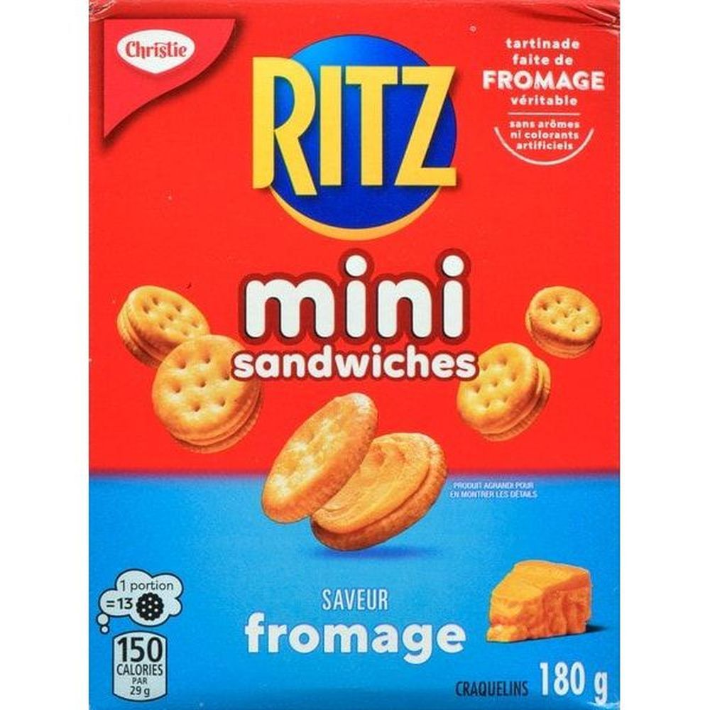 Ritz Mini Crackers With Cheese, 180 G -- 12 Per Case